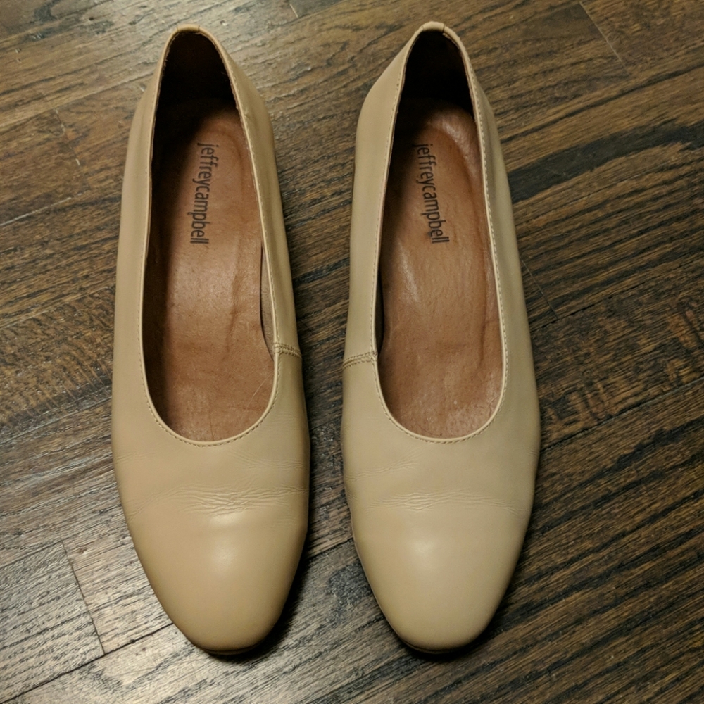 Jeffrey Campbell Cream Flats 7